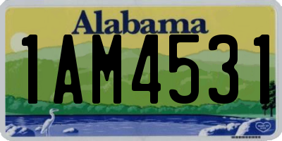 AL license plate 1AM4531