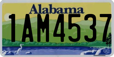 AL license plate 1AM4537