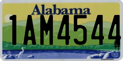 AL license plate 1AM4544