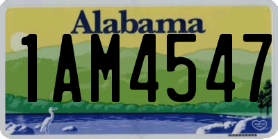 AL license plate 1AM4547