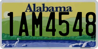AL license plate 1AM4548