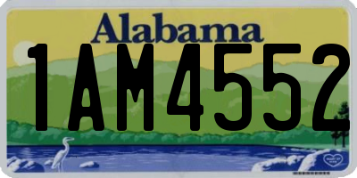 AL license plate 1AM4552
