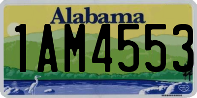 AL license plate 1AM4553