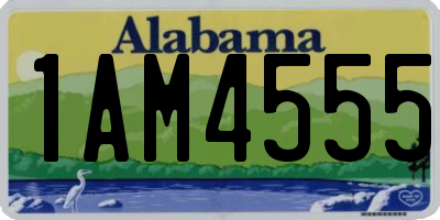 AL license plate 1AM4555