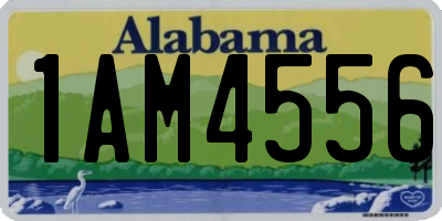 AL license plate 1AM4556