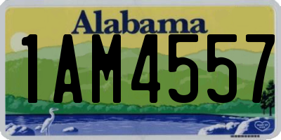 AL license plate 1AM4557
