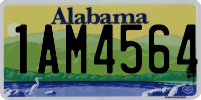 AL license plate 1AM4564