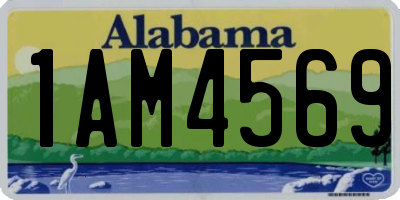 AL license plate 1AM4569
