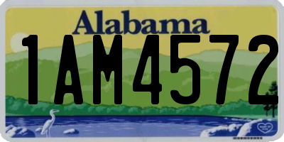 AL license plate 1AM4572
