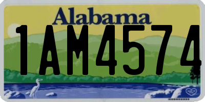 AL license plate 1AM4574
