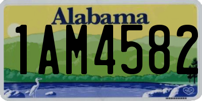 AL license plate 1AM4582