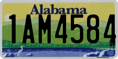 AL license plate 1AM4584