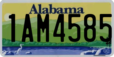 AL license plate 1AM4585
