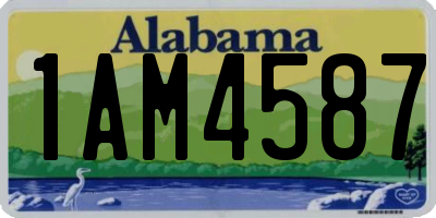 AL license plate 1AM4587