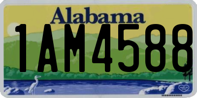 AL license plate 1AM4588