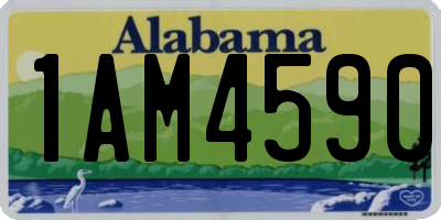 AL license plate 1AM4590