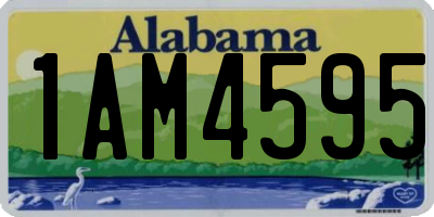 AL license plate 1AM4595