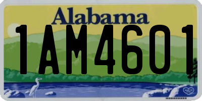 AL license plate 1AM4601