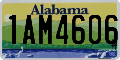 AL license plate 1AM4606