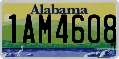 AL license plate 1AM4608