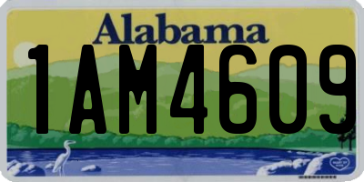 AL license plate 1AM4609