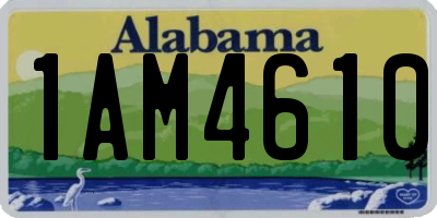 AL license plate 1AM4610