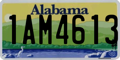 AL license plate 1AM4613