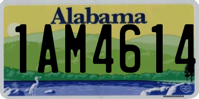 AL license plate 1AM4614