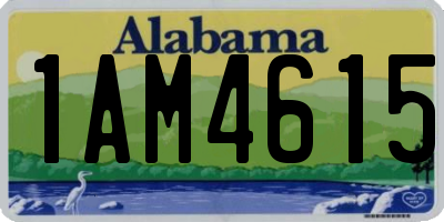 AL license plate 1AM4615