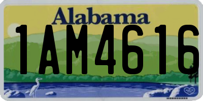 AL license plate 1AM4616