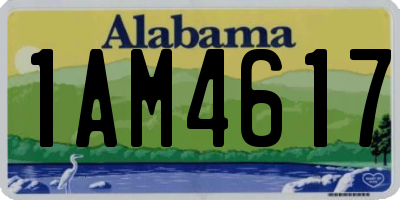 AL license plate 1AM4617