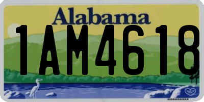 AL license plate 1AM4618