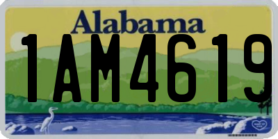AL license plate 1AM4619