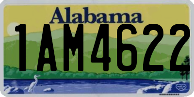 AL license plate 1AM4622