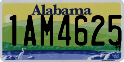 AL license plate 1AM4625