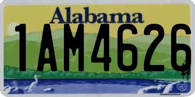 AL license plate 1AM4626