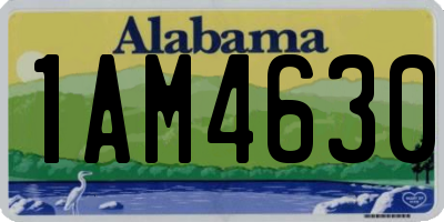 AL license plate 1AM4630