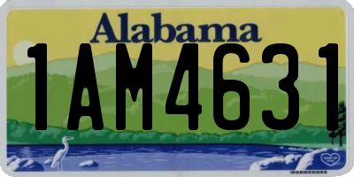 AL license plate 1AM4631