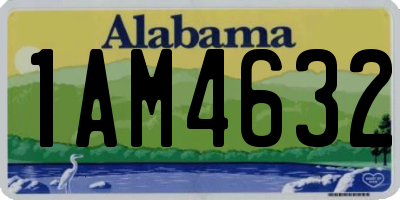 AL license plate 1AM4632