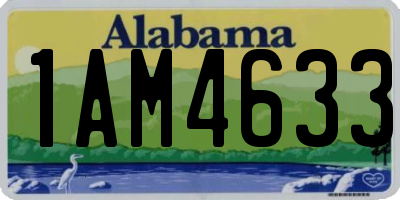AL license plate 1AM4633