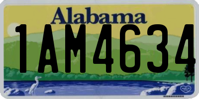 AL license plate 1AM4634