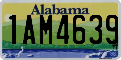 AL license plate 1AM4639