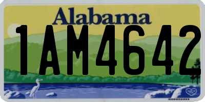 AL license plate 1AM4642
