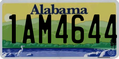 AL license plate 1AM4644