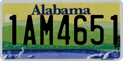 AL license plate 1AM4651