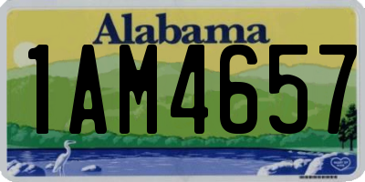 AL license plate 1AM4657