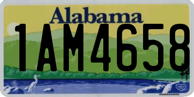 AL license plate 1AM4658