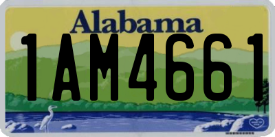 AL license plate 1AM4661