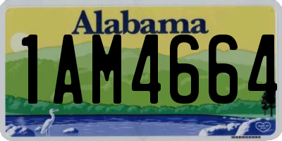 AL license plate 1AM4664