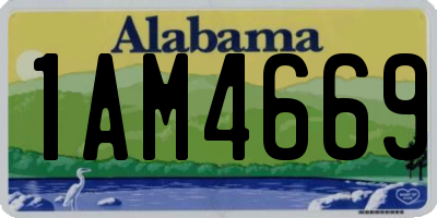 AL license plate 1AM4669